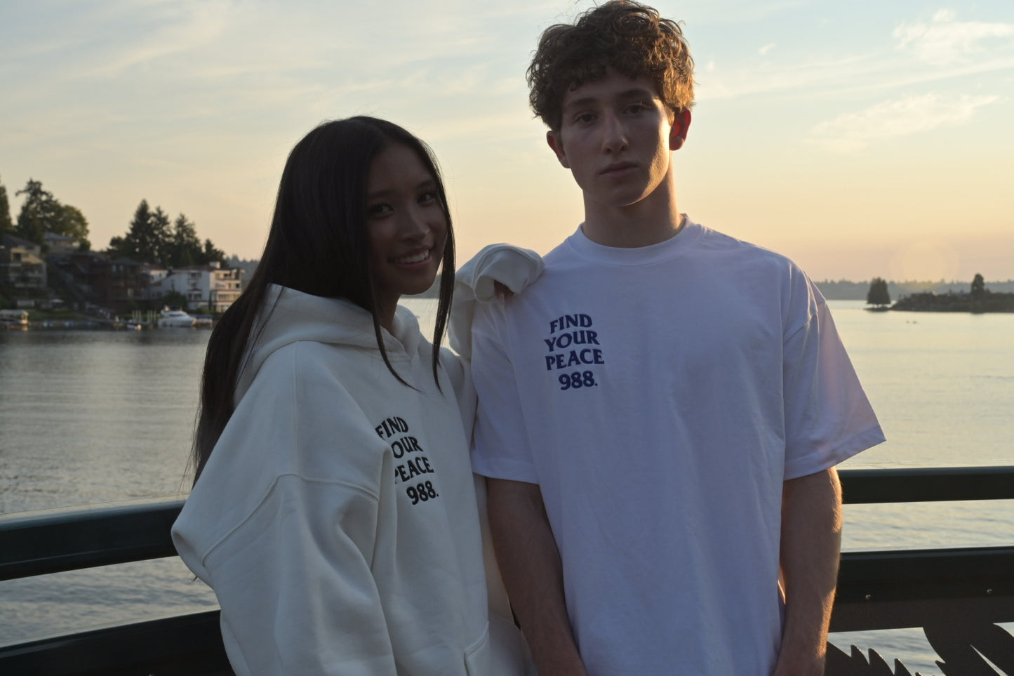 988 Find Your Peace Embroidered T-Shirt