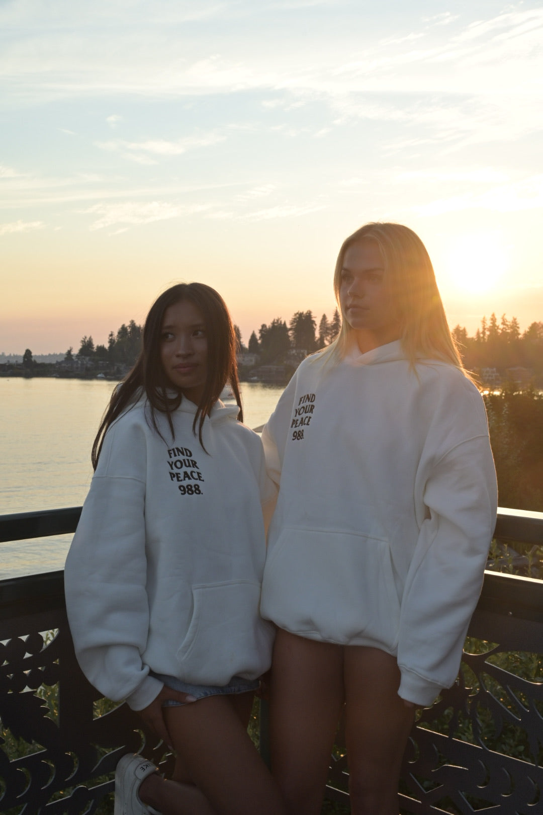 988 Find Your Peace Embroidered Hoodie
