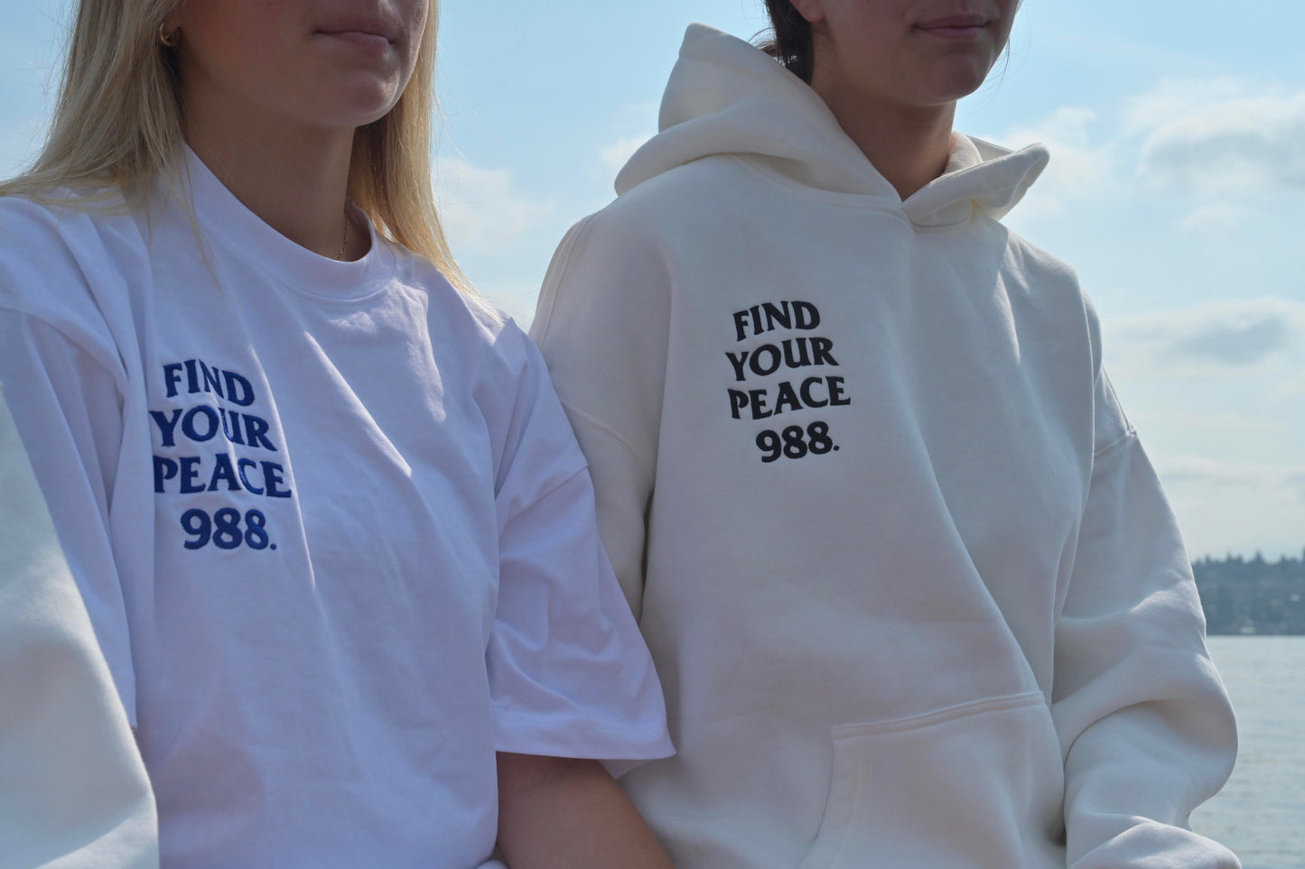 988 Find Your Peace Embroidered T-Shirt