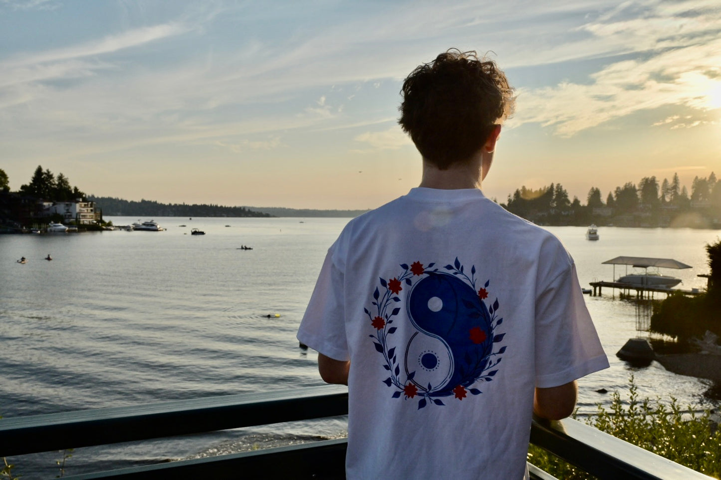 988 Find Your Peace Embroidered T-Shirt