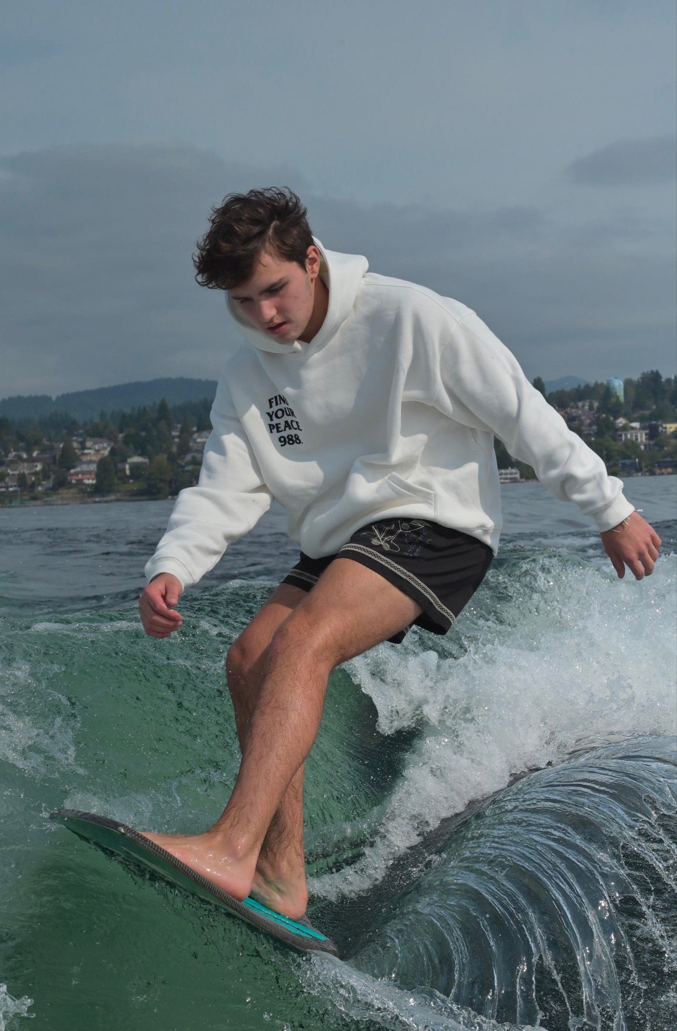 988 Find Your Peace Embroidered Hoodie
